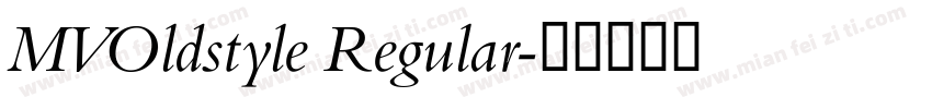 MVOldstyle Regular字体转换